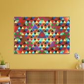 Toile Joli Triangle motif III + votre idée - triptyque (Insitu(Salon))