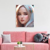 Toile Joli visage (Insitu(Salon))