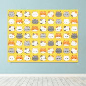 Toile Joli visage de chat orange (Insitu (Plancher de Bois))