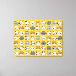 Toile Joli visage de chat orange
