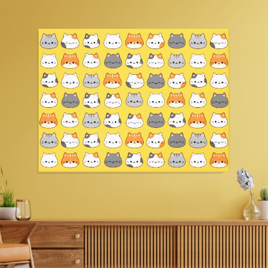 Toile Joli visage de chat orange (Insitu(Salon))