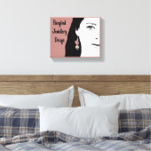 Toile Joli visage de fille stylisée illustration de mode (Insitu(Chambre))