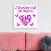 TOILE JOLIE 70E ROSE FLORALE CONCEPTION ANNIVERSAIRE (Insitu(Salon))