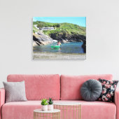 Toile Jolie anse de pêche Portloe Cornwall Angleterre (Insitu(Salon))