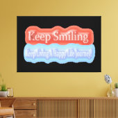 Toile Jolie Conception D'Oeuvres D'Art Sur "Keep Smiling (Insitu(Salon))