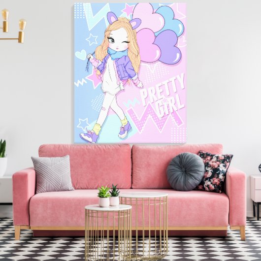 Toile Jolie fille (Insitu(Salon))