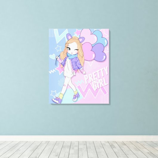 Toile Jolie fille (Insitu (Plancher de Bois))