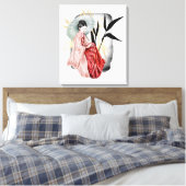 Toile jolie fille japonaise Geisha (Insitu(Chambre))