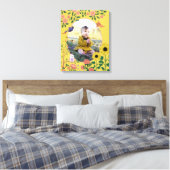 Toile Jolie Fleur Jaune Nouveau Bébé Photographie (Insitu(Chambre))
