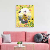 Toile Jolie Fleur Jaune Nouveau Bébé Photographie (Insitu(Salon))