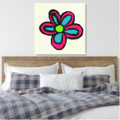 Toile Jolie Fleur Rose (Insitu(Chambre))