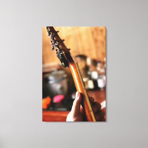 Toile Jolie guitare acoustique