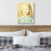 Toile Jolie Jeune Fille Avec Cheveux Blonde (Insitu(Chambre))