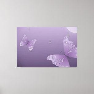 Toile "JOLIE PURPLE BOTTERFLY PRINT" Fille joyeuse