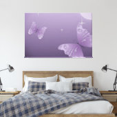 Toile "JOLIE PURPLE BOTTERFLY PRINT" Fille joyeuse (Insitu(Chambre))