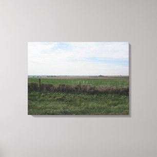 Toile Jolie vue champêtre de terres agricoles dans le Mi