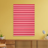 Toile Jolies rayures rose chaud (Insitu(Salon))