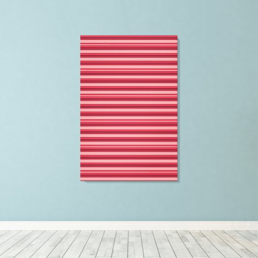 Toile Jolies rayures rose chaud (Insitu (Plancher de Bois))