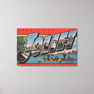 Toile Joliet, l'Illinois - grandes scènes de lettre