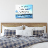TOILE JOLIMENT PHILIPPIENS 4:13 BIBLE VERSE (Insitu(Chambre))