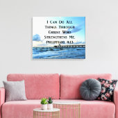 TOILE JOLIMENT PHILIPPIENS 4:13 BIBLE VERSE (Insitu(Salon))