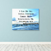 TOILE JOLIMENT PHILIPPIENS 4:13 BIBLE VERSE (Insitu (Plancher de Bois))