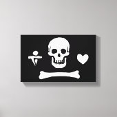 Toile Jolly roger du drapeau de Stede Bonnet Pirate (Recto)