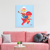 Toile Jon et Blitz | Dino Ranch (Insitu(Salon))