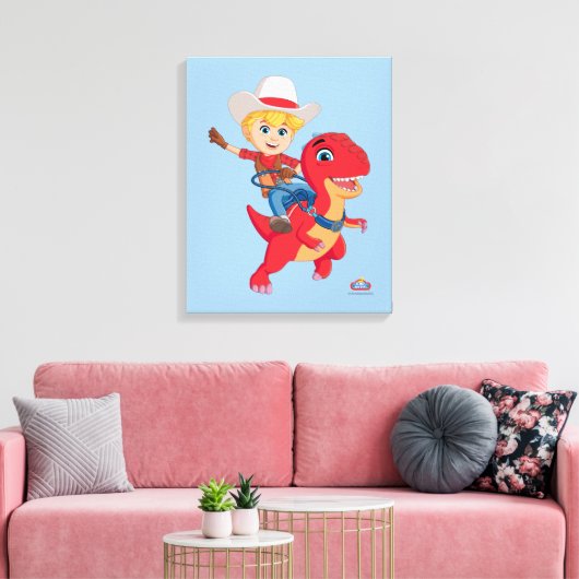 Toile Jon et Blitz | Dino Ranch (Insitu(Salon))