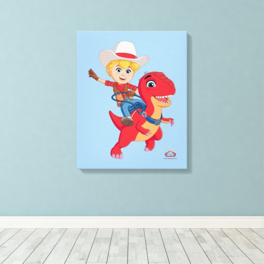 Toile Jon et Blitz | Dino Ranch (Insitu (Plancher de Bois))