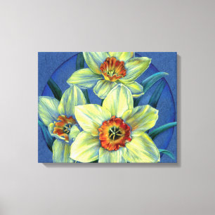 Toile Jonquilles de ` - les joies copie d'enveloppe de