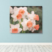 Toile Jonquilles pêche (Insitu (Plancher de Bois))