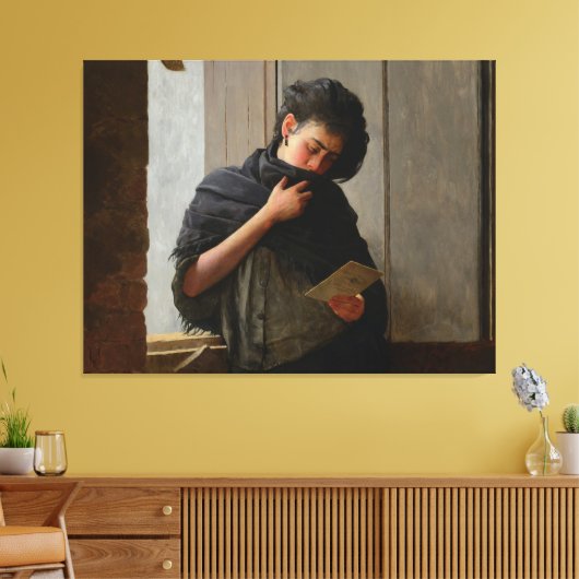 Toile José Almeida Jr - Saudade (Longing) (1899) (Insitu(Salon))