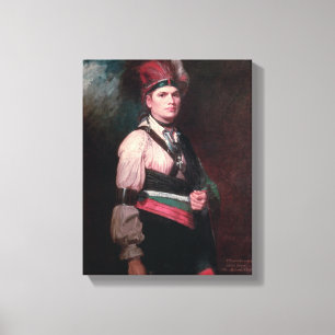 Toile Joseph Brant, chef des Mohawk, 1742-1807