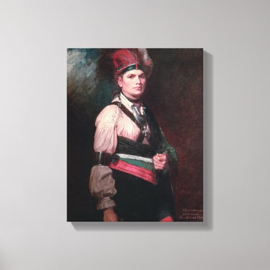 Toile Joseph Brant, chef des Mohawks, 1742-1807 (Recto)
