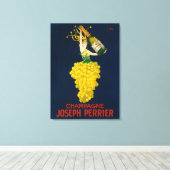 Toile Joseph Perrier Champagne Poster promotionnel (Insitu (Plancher de Bois))