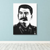Toile Joseph Stalin, USSR, CCCP, Soviet Union, Communism (Insitu (Plancher de Bois))