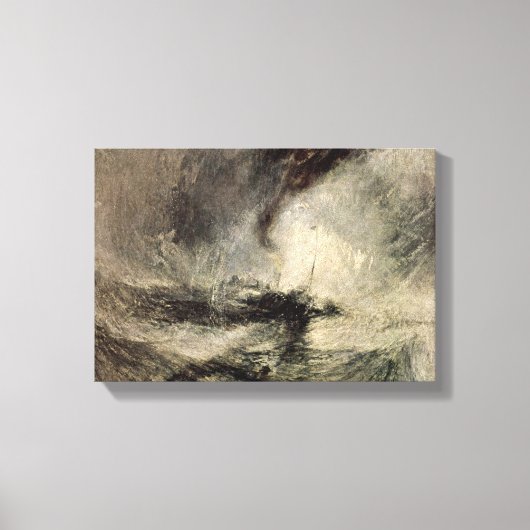 Toile Joseph William Turner - Tempête de neige du port (Recto)