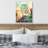 Toile Joshua 1:9 Soyez fort et courageux aquarelle (Insitu(Chambre))