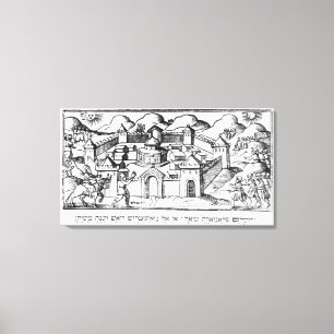 Toile Joshua aux murs de Jéricho