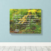 Toile Josué 1:9 Bible Verse Écriture chrétienne (Insitu (Plancher de Bois))