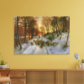 Toile Joué avec des nuances d'heures du soir (Insitu(Salon))