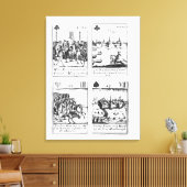 Toile Jouer aux cartes commémoratives (Insitu(Salon))