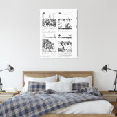 Toile Jouer aux cartes commémoratives (Insitu(Chambre))