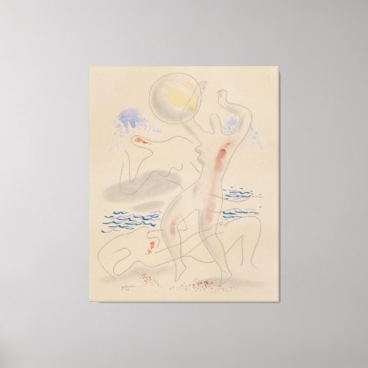 Toile Jouer avec un ballon (Recto)