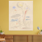 Toile Jouer avec un ballon (Insitu(Salon))