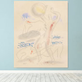 Toile Jouer avec un ballon (Insitu (Plancher de Bois))
