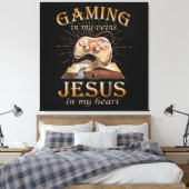 Toile Jouer Dans Mes Veines Jésus Dans Mon Coeur (Insitu(Chambre))