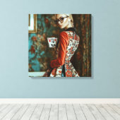 Toile Jouer éléments de carte, design de vêtements, mode (Insitu (Plancher de Bois))