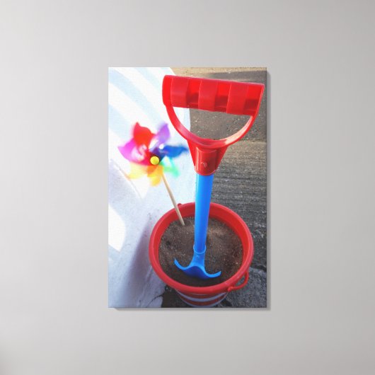 Toile Jouets de plage aux couleurs vives (Recto)